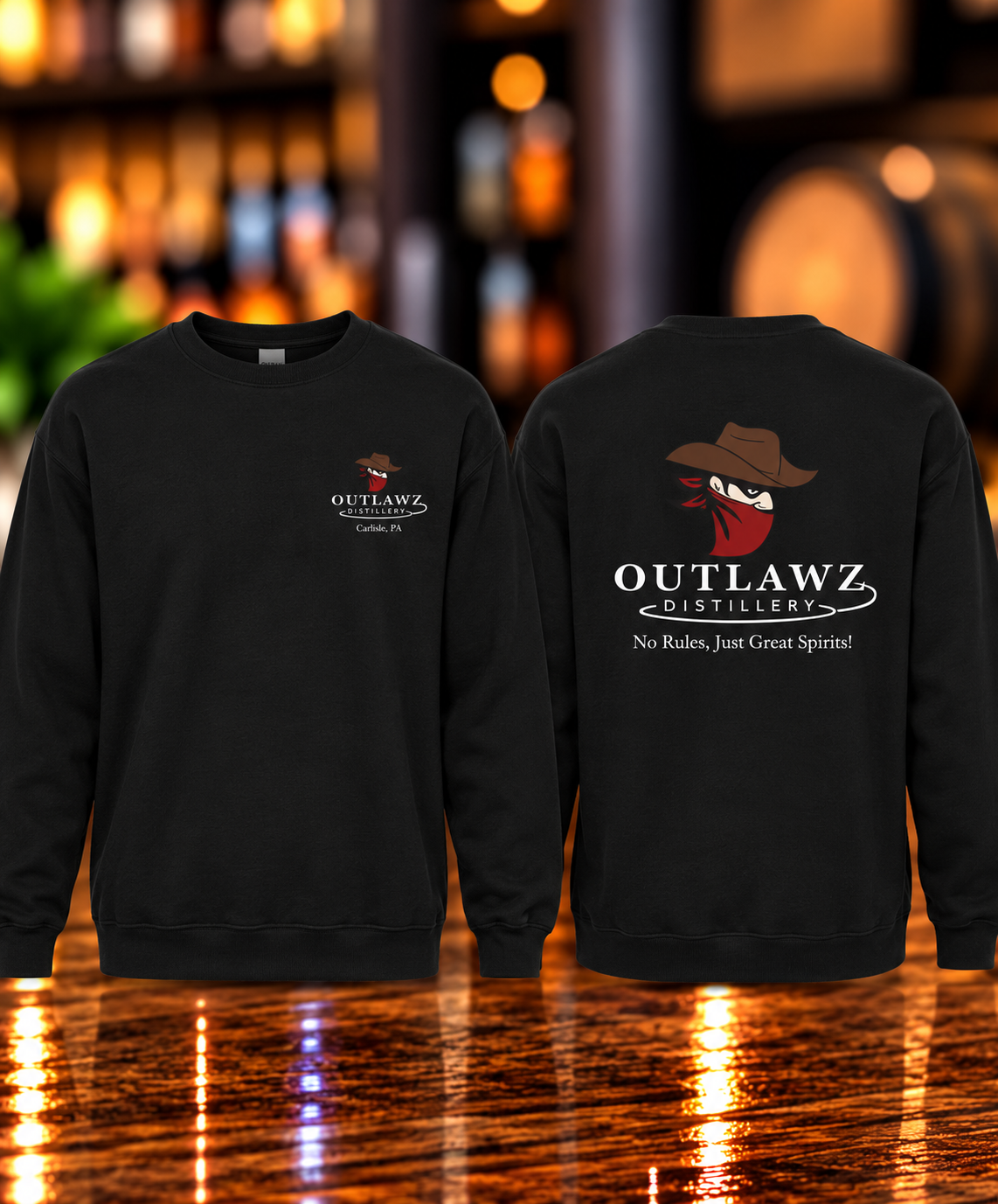 Crew Neck Sweatshirt (Black)