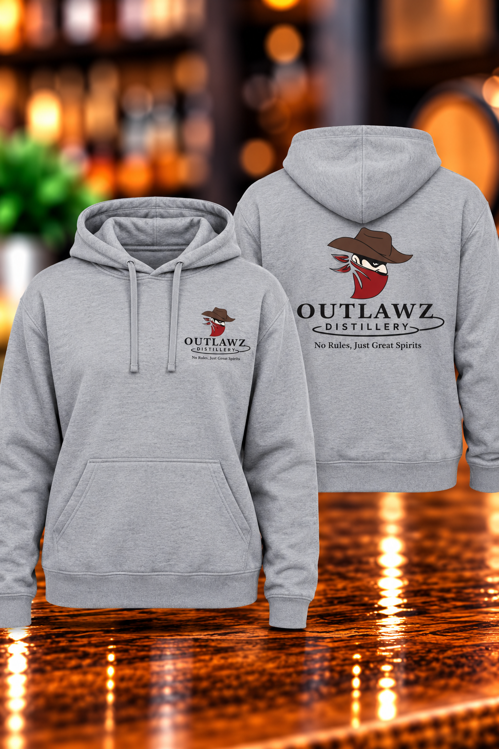 Hoodie Sweatshirt (Grey)